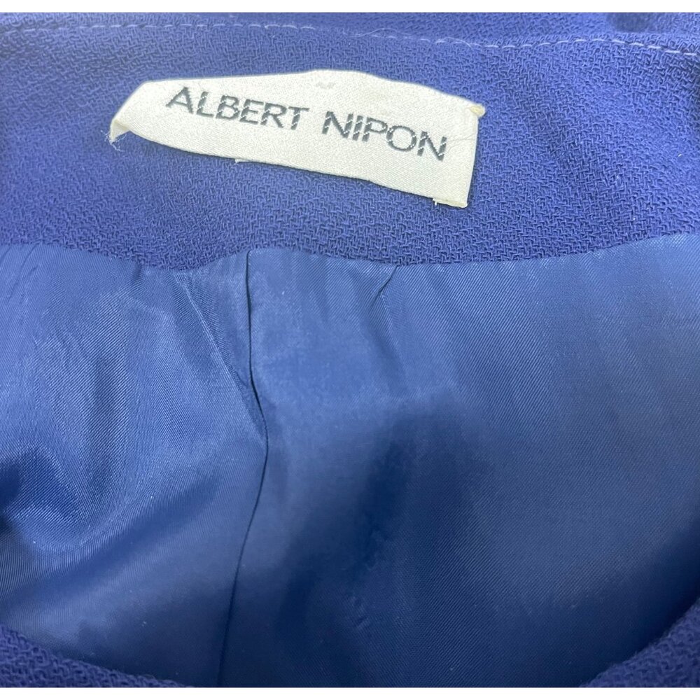 Vintage Albert Nipon Sz 4 Cropped Blazer Suit Jac… - image 6